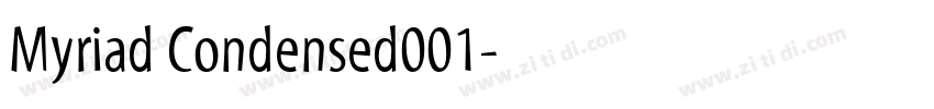 Myriad Condensed001字体转换